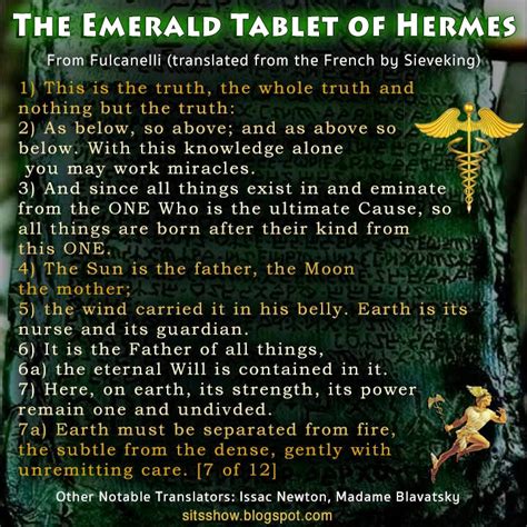 emerald tablet of hermes meaning.